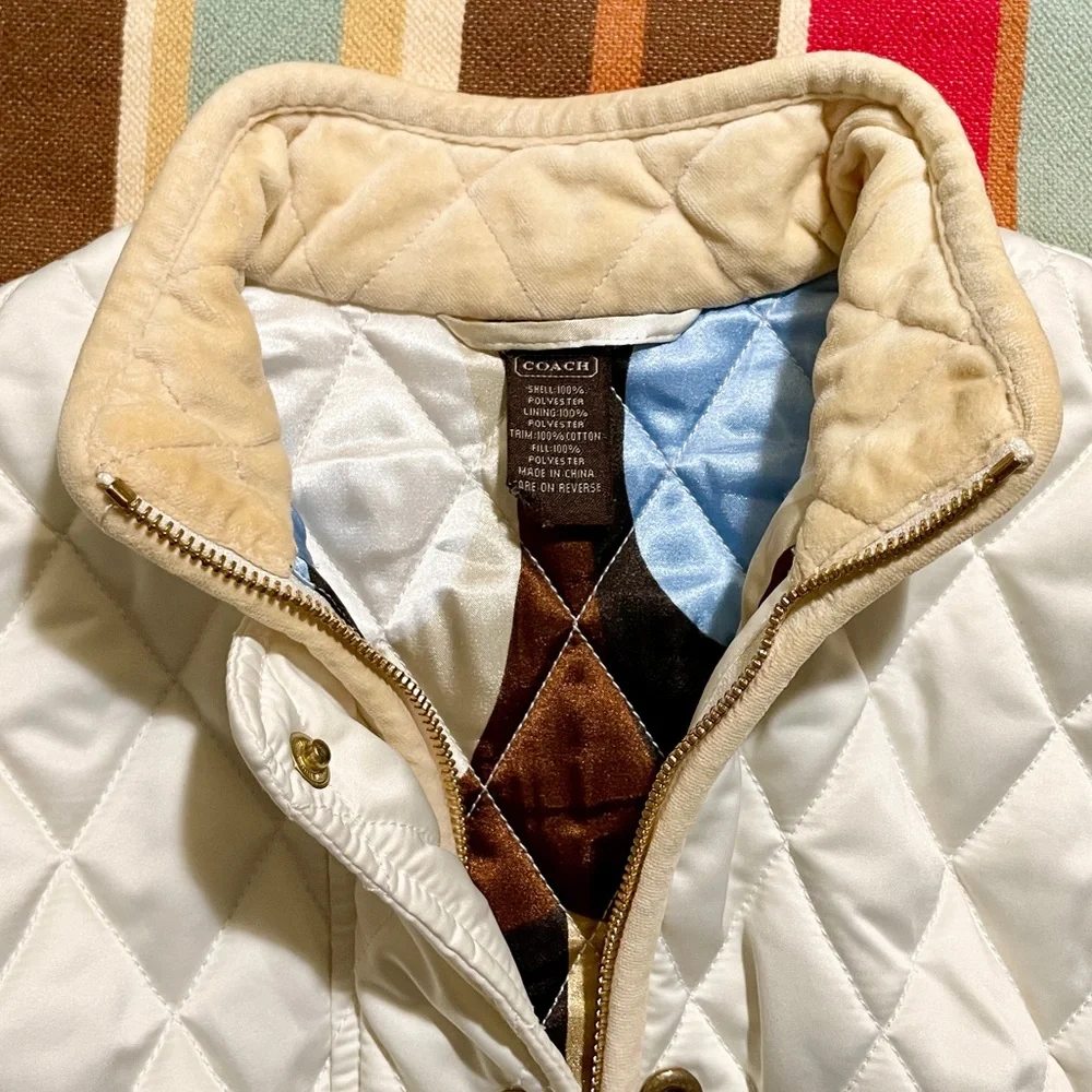 Coach | Vintage Signature Quilted Bomber Jacket, Sz S ♥ Perfect!
